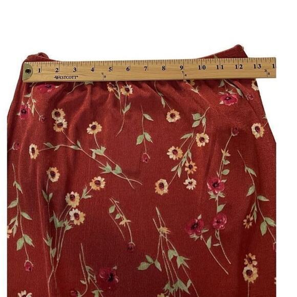 Danielle Bernstein By WeWoreWhat Roses And Daisies Pull On Tie Skirt Medium New - Picture 3 of 12